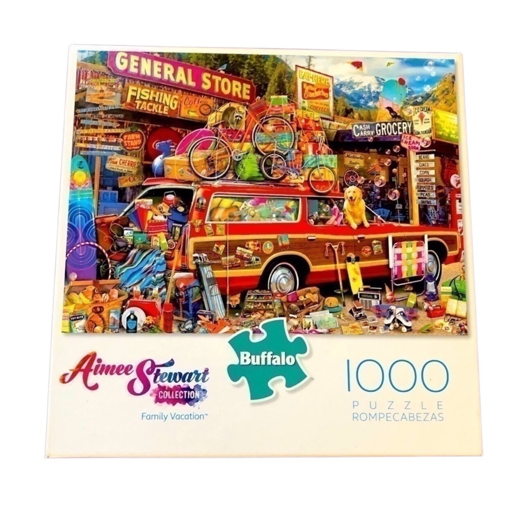 FAMILY VACATION 1000 puzzle‎ used complete family road trip love vacation fun